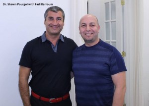 Dr Pourgol with Fadi Karroum