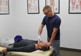 Students Practicing Craniel Osteopathy May 27 2016